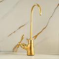 Unlacquered Brass Single Hole Faucet: Solid Brass Beverage Tap